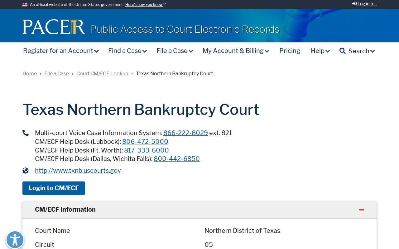 Collingsworth County arrest warrant records: PACER lookup for the Northern District of Texas